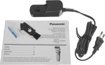 Бритва сетчатая Panasonic ES-RW30CM реж.эл.:2 питан.:аккум. серебристый/черный - купить недорого с доставкой в интернет-магазине