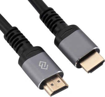 Кабель аудио-видео Digma D-HDMI-V2.0-2M HDMI (m)/HDMI (m) 2м. позолоч.конт. черный - купить недорого с доставкой в интернет-магазине