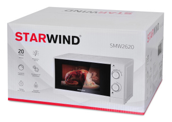 Микроволновая Печь Starwind SMW2620 20л. 700Вт белый - купить недорого с доставкой в интернет-магазине