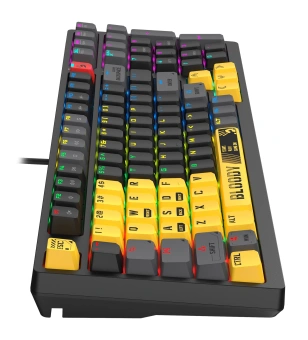 Клавиатура A4Tech S98 механическая желтый USB for gamer LED (SPORTS LIME) кабель 1.8м - купить недорого с доставкой в интернет-магазине