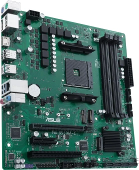 Материнская плата Asus PRO B550M-C/CSM Soc-AM4 AMD B550 4xDDR4 mATX AC`97 8ch(7.1) GbLAN RAID+HDMI+DP - купить недорого с доставкой в интернет-магазине
