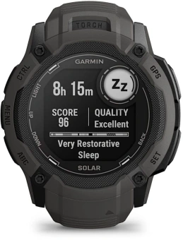 Смарт-часы Garmin Instinct 2X Solar 50мм 1" MIP корп.черный рем.черный (010-02805-00) - купить недорого с доставкой в интернет-магазине