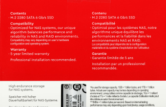 Накопитель SSD WD SATA-III 2TB WDS200T1R0B Red SA500 M.2 2280 - купить недорого с доставкой в интернет-магазине