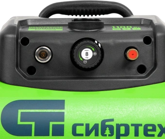 Компрессор поршневой Сибртех BL безмасляный 180л/мин 6л 1100Вт зеленый/черный - купить недорого с доставкой в интернет-магазине