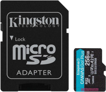 Флеш карта microSDXC 256Gb Class10 Kingston SDCG3/256GB Canvas Go! Plus + adapter - купить недорого с доставкой в интернет-магазине