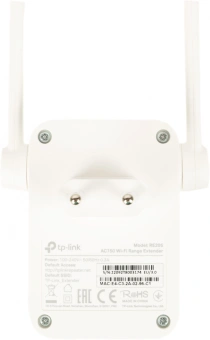 Повторитель беспроводного сигнала TP-Link RE205 AC750 10/100BASE-TX белый - купить недорого с доставкой в интернет-магазине