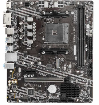 Материнская плата MSI B550M-A PRO Soc-AM4 AMD B550 2xDDR4 mATX AC`97 8ch(7.1) GbLAN RAID+DVI+HDMI - купить недорого с доставкой в интернет-магазине
