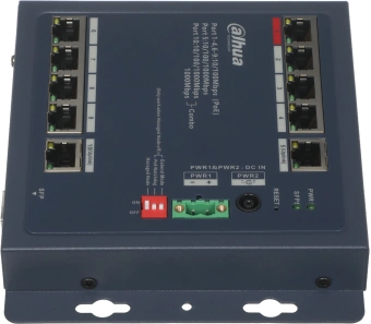 Коммутатор Dahua DH-CHS4110-8ET-90-F (L2) 8x100Мбит/с 1x1Гбит/с 1xКомбо(1000BASE-T/SFP) 8PoE 90W управляемый - купить недорого с доставкой в интернет-магазине