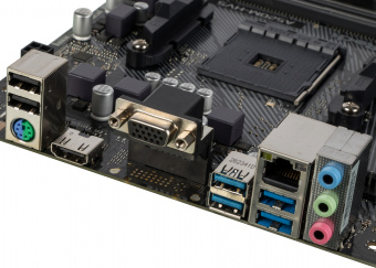 Материнская плата Asrock A520M-HVS Soc-AM4 AMD A520 2xDDR4 mATX AC`97 8ch(7.1) GbLAN RAID+VGA+HDMI - купить недорого с доставкой в интернет-магазине