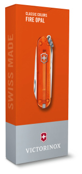 Нож перочинный Victorinox Classic SD Fire Opal (0.6223.T82G) 58мм 7функц. подар.коробка - купить недорого с доставкой в интернет-магазине