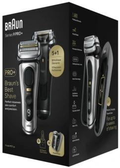 Бритва сетчатая Braun Series 9 pro 9577cc реж.эл.:5 питан.:аккум. серебристый - купить недорого с доставкой в интернет-магазине