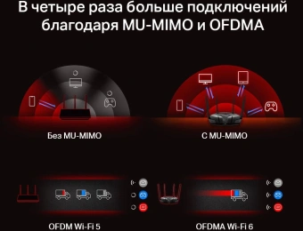 Роутер беспроводной Mercusys MR70X AX1800 10/100/1000BASE-TX черный - купить недорого с доставкой в интернет-магазине