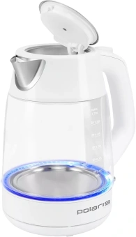 Чайник электрический Polaris PWK 1760CGL 1.7л. 2150Вт белый корпус: стекло/металл - купить недорого с доставкой в интернет-магазине