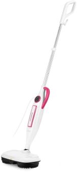 Швабра паровая Kitfort КТ-1096 1300Вт белый/малиновый - купить недорого с доставкой в интернет-магазине