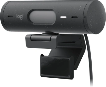 Камера Web Logitech HD Webcam Brio 500 черный 4Mpix (1920x1080) USB Type-C с микрофоном (960-001424) - купить недорого с доставкой в интернет-магазине