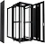 Шкаф коммутационный Cabeus (ND-05C-42U80/80-BK) напольный 42U 800x800мм пер.дв.перфор. задн.дв.перфор. 800кг черный 700мм 104.6кг 220град. 2055мм IP20 сталь