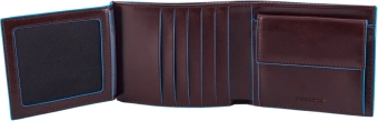 Кошелек мужской Piquadro Blue Square PU1240B2R/MO коричневый натур.кожа - купить недорого с доставкой в интернет-магазине