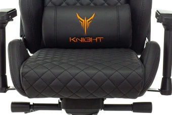 Кресло игровое Knight TITAN черный ромбик экокожа с подголов. крестов. металл - купить недорого с доставкой в интернет-магазине