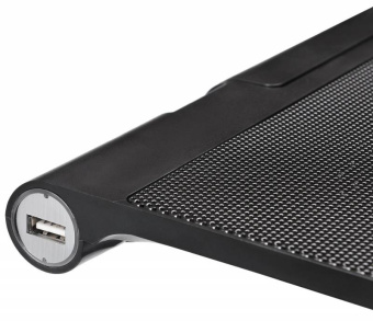 Подставка для ноутбука Buro BU-LCP170-B214 17"398x300x29мм 2xUSB 2x 140ммFAN 926г металлическая сетка/пластик черный - купить недорого с доставкой в интернет-магазине