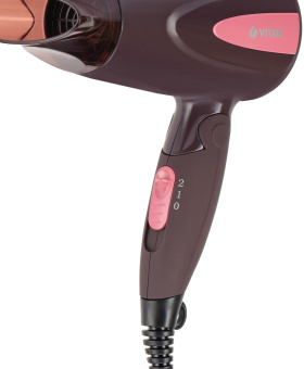 Фен Vitek VT-2261 1300Вт коричневый - купить недорого с доставкой в интернет-магазине