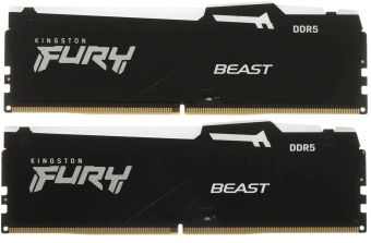 Память DDR5 2x32GB 5600MHz Kingston KF556C40BB2AK2-64 Fury Beast RGB RTL Gaming PC5-44800 CL40 DIMM 288-pin 1.25В dual rank с радиатором Ret - купить недорого с доставкой в интернет-магазине
