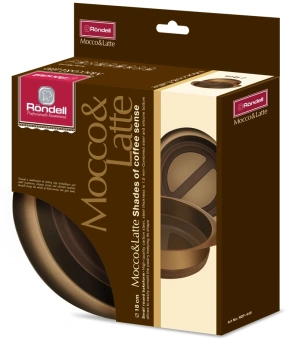 Форма для выпечки Rondell Mocco&Latte RDF-445 кругл. d=18см сталь/силикон коричневый - купить недорого с доставкой в интернет-магазине