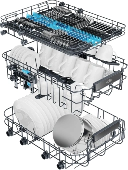 Посудомоечная машина встраив. Haier HDWE11-594RU 2050Вт узкая серебристый инвертор - купить недорого с доставкой в интернет-магазине