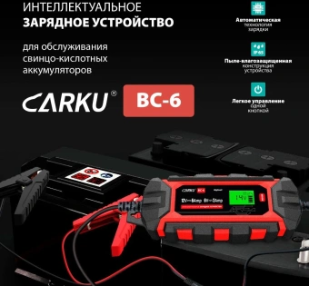 Зарядное устройство Carku BC-6 - купить недорого с доставкой в интернет-магазине