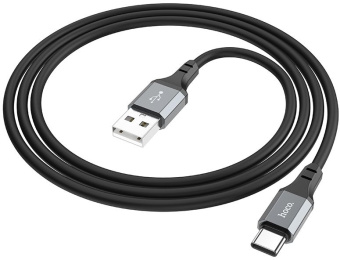 Кабель Hoco X86 X86 TYPE-C USB (m)-USB Type-C (m) 1м черный коробка - купить недорого с доставкой в интернет-магазине