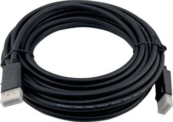 Кабель V1.1 DisplayPort (m) DisplayPort (m) 10м черный - купить недорого с доставкой в интернет-магазине