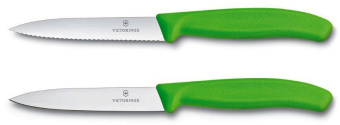 Набор ножей кухон. Victorinox Swiss Classic (6.7796.L4B) компл.:2предм. салатовый блистер - купить недорого с доставкой в интернет-магазине