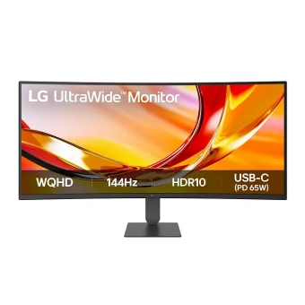 Монитор LG 34" UltraWide 34U640B-B черный VA LED 21:9 HDMI матовая HAS 300cd 178гр/178гр 3440x1440 144Hz FreeSync Premium DP UW USB 7.7кг - купить недорого с доставкой в интернет-магазине