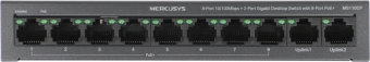 Коммутатор Mercusys MS110CP (L2) 8x100Мбит/с 2x1Гбит/с 8PoE+ 65W неуправляемый - купить недорого с доставкой в интернет-магазине