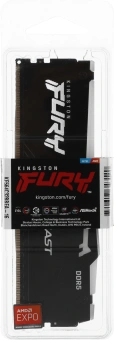 Память DDR5 16GB 6400MHz Kingston KF564C32BBEA-16 Fury Beast RGB RTL Gaming PC5-51200 CL32 DIMM 288-pin 1.4В single rank с радиатором Ret - купить недорого с доставкой в интернет-магазине