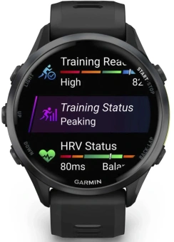 Смарт-часы Garmin Forerunner 970 47мм 1.4" AMOLED корп.черный рем.черный (010-02969-10) - купить недорого с доставкой в интернет-магазине