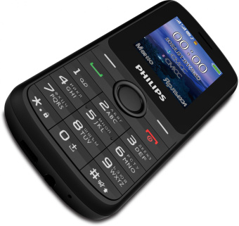 Мобильный телефон Philips E2101 Xenium черный моноблок 2Sim 1.77" 128x160 Thread-X GSM900/1800 MP3 FM microSD max32Gb - купить недорого с доставкой в интернет-магазине