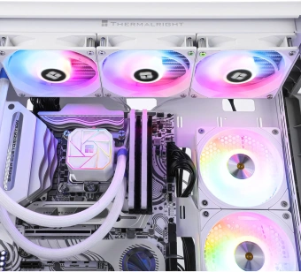 Система водяного охлаждения Thermalright Aqua Elite 360 V3 ARGB Soc-AM5/AM4/1151/1200/2066/1700 белый 4-pin 25.6dB Al Ret (A-ELITE-WH-360-ARGB-V3) - купить недорого с доставкой в интернет-магазине