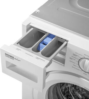 Стиральная машина HomsAir WMB148WH класс:A+++ загрузка до 8кг отжим:1400об/мин белый - купить недорого с доставкой в интернет-магазине