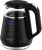 Чайник электрический Kitfort КТ-6696 1л. 1100Вт черный/серебристый корпус: стекло/пластик (KT-6696) - купить недорого с доставкой в интернет-магазине