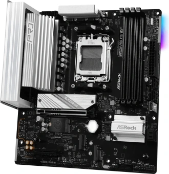 Материнская плата Asrock B650M PRO X3D WIFI Socket AM5 AMD B650 4xDDR5 mATX AC`97 8ch(7.1) 2.5Gg RAID+HDMI+DP - купить недорого с доставкой в интернет-магазине