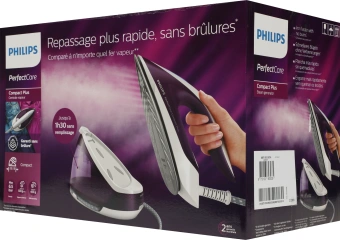Парогенератор Philips GC7933/30 2400Вт фиолетовый/белый - купить недорого с доставкой в интернет-магазине