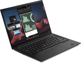 Ноутбук Lenovo ThinkPad X1 Carbon G11 Core i5 1335U 16Gb SSD512Gb Intel Iris Xe graphics 14" IPS WUXGA (1920x1200) Windows 11 Professional black WiFi BT Cam (21HNA09MCD) - купить недорого с доставкой в интернет-магазине