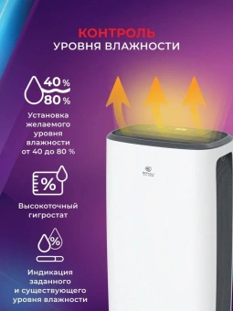 Осушитель воздуха Royal Clima Carisma Loft RD-CR16-E 260Вт бытовой белый/черный - купить недорого с доставкой в интернет-магазине