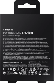 Накопитель SSD Samsung Original USB-C 4TB MU-PE4T0S/WW Shield T7 1.8" черный - купить недорого с доставкой в интернет-магазине