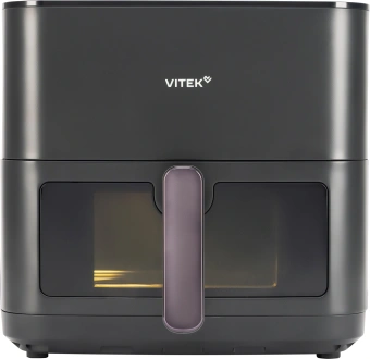 Аэрогриль Vitek VT-AF0001 8л 2000Вт темно-серый/черный - купить недорого с доставкой в интернет-магазине