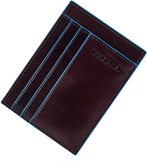 Чехол для кредитных карт Piquadro Blue Square PP2762B2R/MO коричневый натур.кожа - купить недорого с доставкой в интернет-магазине