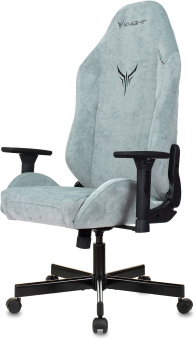 Кресло игровое Knight N1 Fabric серо-голубой Light-28 с подголов. крестов. металл - купить недорого с доставкой в интернет-магазине
