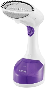 Отпариватель ручной Kitfort КТ-9206 1200Вт белый/фиолетовый - купить недорого с доставкой в интернет-магазине