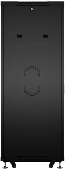 Шкаф серверный Cabeus (SH-05C-42U80/100-BK) напольный 42U 800x1000мм пер.дв.стекл металл 800кг черный 900мм 2055мм IP20 сталь - купить недорого с доставкой в интернет-магазине