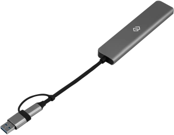 Разветвитель USB-C + USB-A Digma DHUB-7USB-AC 7порт. серебристый - купить недорого с доставкой в интернет-магазине